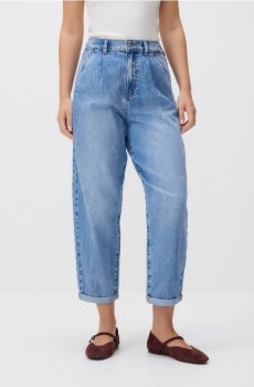 Reserved - Джинси barrel leg - синій - 856JH-50J