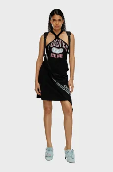 Женский черный сарафан D-ZELIE Черный S Diesel A12953 0WHAF