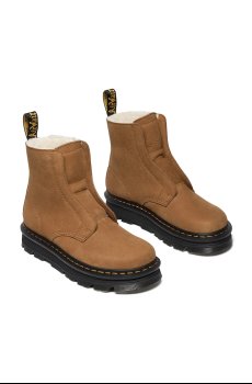 Ботинки из нубука Dr. Martens ZebZag Lace Less Warm Lined
