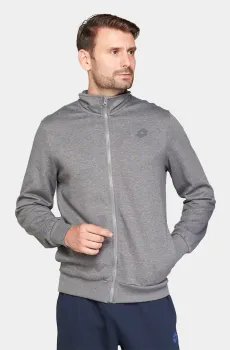 Мужская серая спортивная кофта MSC SWEAT FZ MEL Серый M Lotto 217949/P73