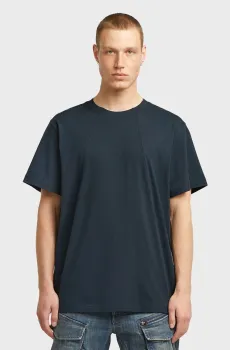 Мужская темно-синяя футболка line Синий XL G-Star RAW D26816,C506