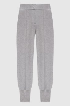 Серые джоггеры с шерстью