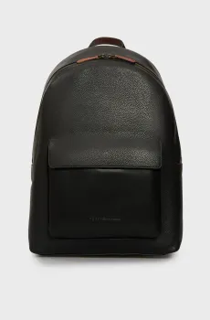 Мужской черный кожаный рюкзак CASUAL PREP Черный ONESIZE Tommy Hilfiger AM0AM13502