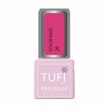 База для гель-лака Tufi profi Premium Color Base 026 Барби, 8 мл База для гель-лака Tufi profi Premium Color Base 026 Барби, 8 мл