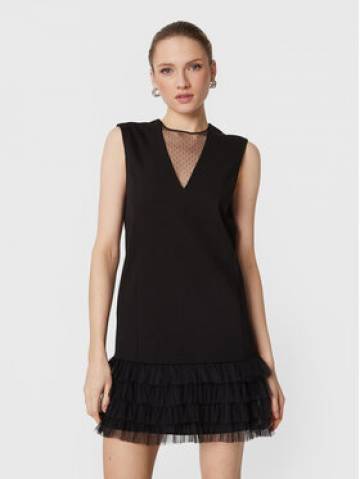 TWINSET Коктейльна сукня 231TP2051 Чорний Relaxed Fit TWINSET Коктейльна сукня 231TP2051 Чорний Relaxed Fit