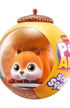 Интерактивная игрушка Pets & Robo Alive S1 Белочка, оранжевая, от 2 лет, 18 см (9565A)