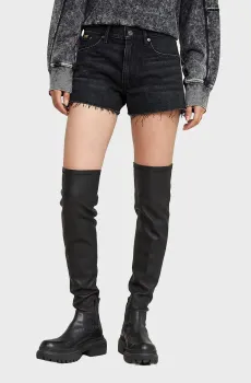 Женские черные джинсовые шорты True Short Черный 26 G-Star RAW D24376,D933