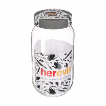 Банка Herevin Cooking Time с крышкой, 1 л (142377-003) Банка Herevin Cooking Time с крышкой, 1 л (142377-003)