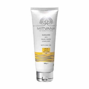 Солнцезащитный гель для лица Mitvana Sunguard Matte Finish Gel, SPF 50 PA++++, 100 г Солнцезащитный гель для лица Mitvana Sunguard Matte Finish Gel, SPF 50 PA++++, 100 г