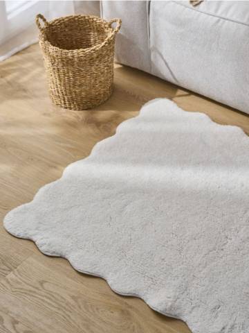 Бавовняний килим - кремовий