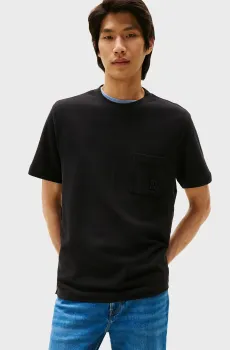 Мужская черная футболка MONOGRAM IMD TEE Черный S Tommy Hilfiger MW0MW39365