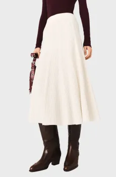 Женская белая юбка Белый 36 MAJE MFPJU01530_Ecru