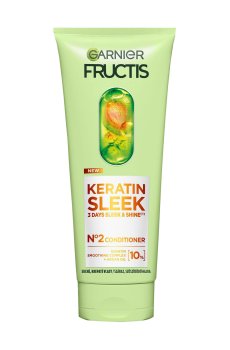 Кондиционер Garnier Fructis Keratin Sleek Conditioner для пушистых и сухих волос, для разглаживания и блеска, 200 мл
