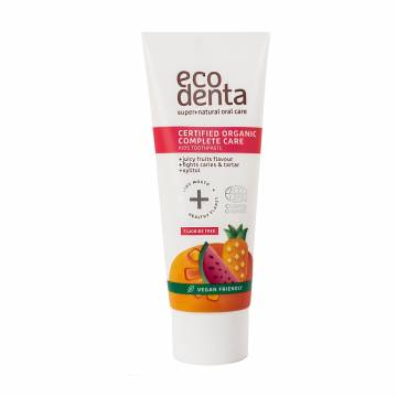 Детская зубная паста Ecodenta Certified Organic Toothpaste Сочные фрукты, от 2 лет, 75 мл Детская зубная паста Ecodenta Certified Organic Toothpaste Сочные фрукты, от 2 лет, 75 мл