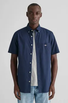 Мужская темно-синяя рубашка Синий XL Gant 3000101