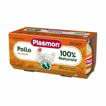 Детское мясное пюре Plasmon Курица, с 6 месяцев, 2*80 г Детское мясное пюре Plasmon Курица, с 6 месяцев, 2*80 г