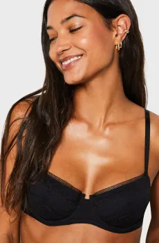 Женский черный бюстгальтер с мягкой чашкой CRUSH Черный 70C Etam 6548397