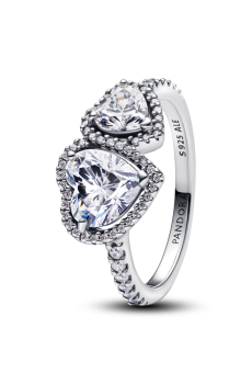 Каблучка "Серця в ореолі"