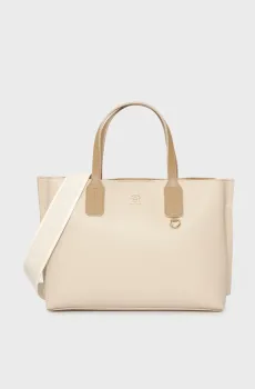 Женская бежевая сумка DISTINCT MINI TOTE Бежевый ONESIZE Tommy Hilfiger AW0AW17459