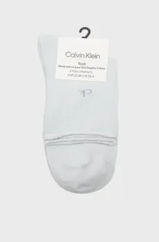 Женские голубые носки (2 пары) ROLL Голубой 35-38 Calvin Klein 701229681