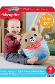 Игрушка Fisher-Price Медвежонок-неваляшка, 33 см, от 6 месяцев (JLB83)