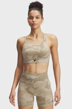 Женский бежевый камуфляжный топ Pjt Rck Bralette Бежевый XL Under Armour 1389707-299