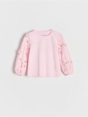 Reserved - BABIES` BLOUSE - пастельний рожевий - 202DB-03X Reserved - BABIES` BLOUSE - пастельний рожевий - 202DB-03X