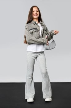 Розкльошені штани - сірий