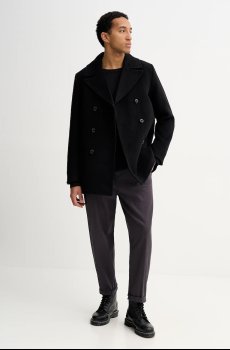 Пальто с добавлением шерсти G-Star Wool Peacoat