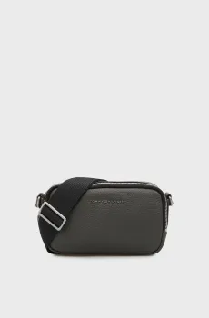 Мужская серая кожаная сумка PREMIUM Серый ONESIZE Tommy Hilfiger AM0AM14022