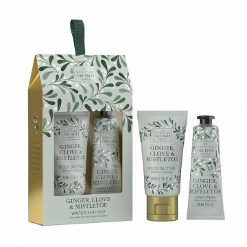 Набор Scottish Fine Soaps Ginger, Clove & Mistletoe Winter Skin Duo (баттер для тела, 50 мл + крем для рук, 30 мл) Набор Scottish Fine Soaps Ginger, Clove & Mistletoe Winter Skin Duo (баттер для тела, 50 мл + крем для рук, 30 мл)
