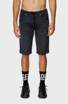 Мужские темно-синие джинсовые шорты 2033 D-KROOLEY-SHORT JOGG CALZONCINI Синий 28 Diesel A12717 068HR