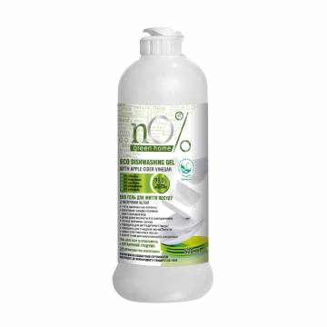 Экогель для мытья посуды nO% green home с яблочным уксусом, 500 мл Экогель для мытья посуды nO% green home с яблочным уксусом, 500 мл