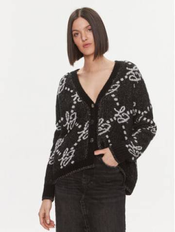 Liu Jo Кардиган MF3226 26054 Чорний Regular Fit Liu Jo Кардиган MF3226 26054 Чорний Regular Fit