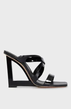 Женские черные кожаные мюли Черный 37 Schutz S2131800090005U