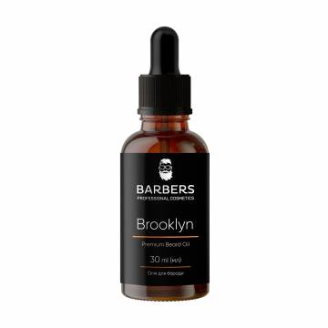 Мужское масло для бороды Barbers Brooklyn Premium Beard Oil, 30 мл Мужское масло для бороды Barbers Brooklyn Premium Beard Oil, 30 мл