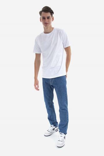 Футболка Norse Projects мужской цвет белый однотонный Футболка Norse Projects мужской цвет белый однотонный