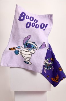 Набір бавовняних рушників для рук з мотивом Гелловіну 2 pack Stitch - пурпуровий