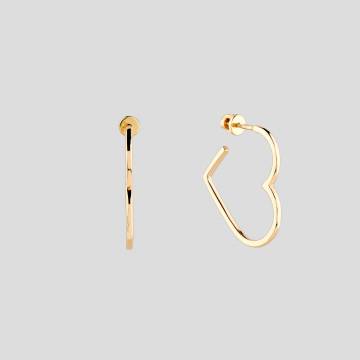 Серебряные серьги с позолотой Minimal ВС-527з Серебряные серьги с позолотой Minimal ВС-527з