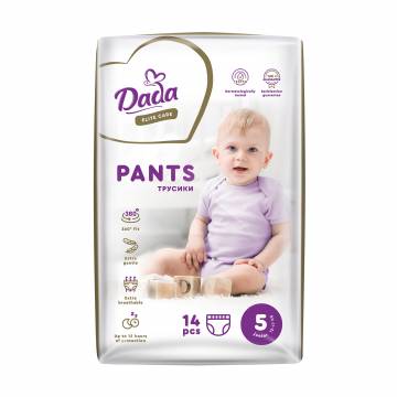 Подгузники-трусики Dada Elite Care размер 5 Junior (12-17 кг), 14 шт Подгузники-трусики Dada Elite Care размер 5 Junior (12-17 кг), 14 шт
