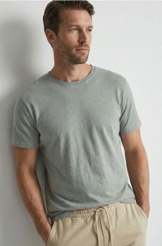 Бавовняна футболка з коротким рукавом - блідо-зелений