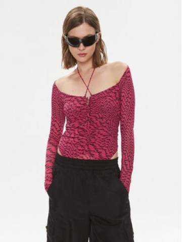 Pinko Боді Birba 102221 A1A0 Рожевий Slim Fit Pinko Боді Birba 102221 A1A0 Рожевий Slim Fit
