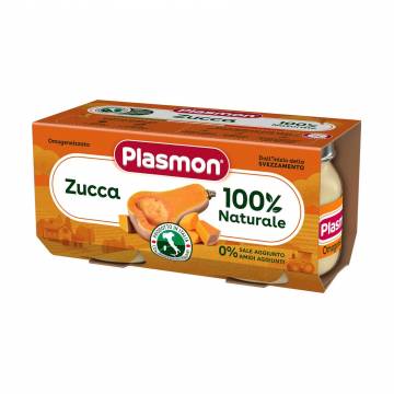 Детское овощное пюре Plasmon Тыква, от 6 месяцев, 2*80 г Детское овощное пюре Plasmon Тыква, от 6 месяцев, 2*80 г