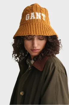Женская горчичная панама KNITTED BELL HAT Желтый ONESIZE Gant 4910040