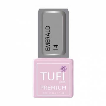 Гель-лак для ногтей Tufi profi Premium Emerald 14 Благородный серый, 8 мл Гель-лак для ногтей Tufi profi Premium Emerald 14 Благородный серый, 8 мл