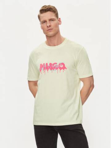 Hugo Футболка Decation 50515282 Écru Regular Fit Hugo Футболка Decation 50515282 Écru Regular Fit