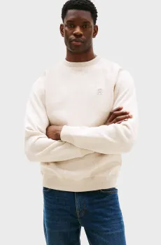 Мужской бежевый свитшот MONOGRAM IMD Бежевый L Tommy Hilfiger MW0MW39397