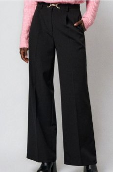 Штани wide leg - чорний