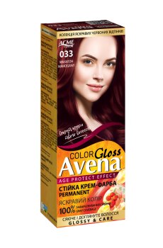 Cтойкая крем-краска для волос Acme Color Avena Gloss Color 033 Махагон, 133 мл