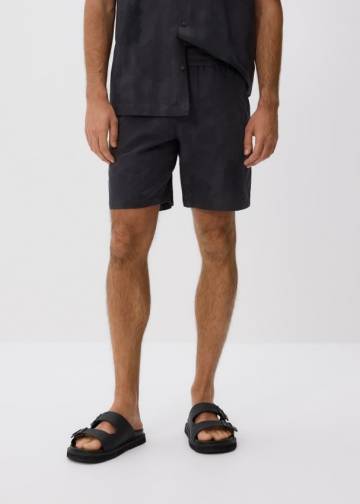 Reserved - Шорти з візерунком - темно-сірий - 9403N-90X